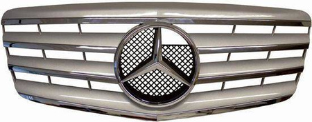 FRONTGRILL MERCEDES W211 06-09 KROM/SØLV