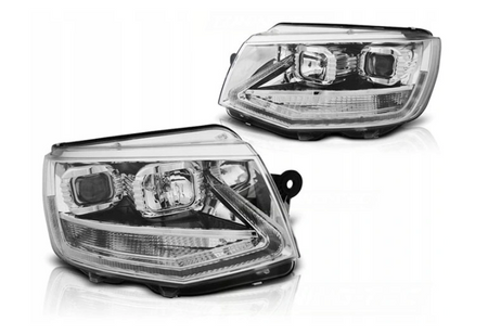 Forlygter Vw T4 90-03 Transporter Dagslys Krom