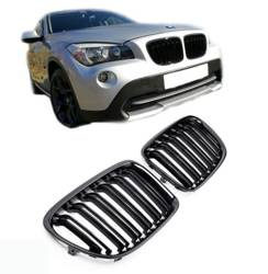 NYREGRILL BMW X1 E84 09-15 DOBBELT BLANK SORT