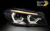 Bi-xenon LED-lygter i sort til BMW F10 F11 Lci 13-16