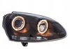 Lygter VW GOLF V 5 03-09 ring linse sort FK