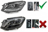 Lampy Mercedes W222 13-17 Forlygter Led Sort