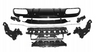 Sport Black Silver diffuser til Mercedes W205 18-