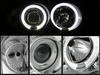 Forlygter Vw Golf 3 III 91-97 Ringi Chrome