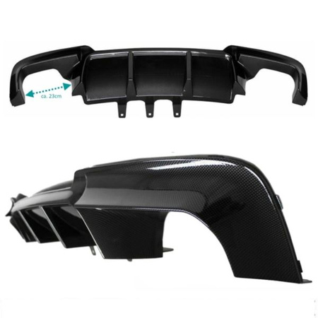 DIFFUSER BMW F10 F11 10-18 LOOK M5 CARBON BLACK
