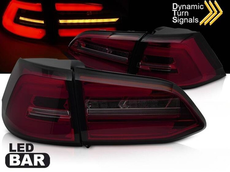 Røde røg-LED-lamper til VW Golf 7 VII Variant