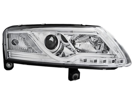 AUDI A6 C6 LED-forlygter i kromrør