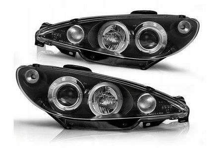 Peugeot 206 BLACK RINGI forlygter