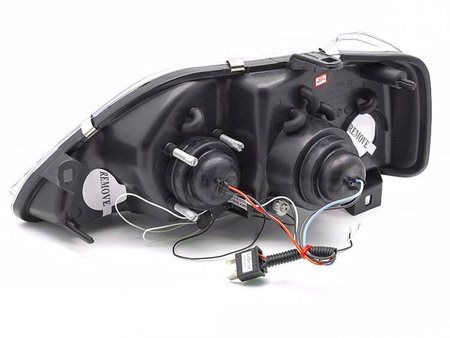 Lamper Forlygter Dacia Logan 04-08 Angel Eyes Black
