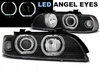 Forlygter BMW E39 95-03 Sort Ring LED Depo