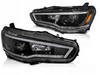 Forlygter SORT til MITSUBISHI LANCER 8 VIII 08-16