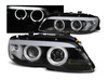 Bmw X5 E53 03-06 xenon-forlygter med sort ring