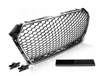 Grill sport AUDI A4 B9 15-19 krom