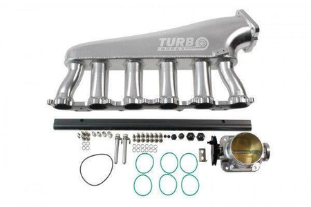 Toyota 1 FZ indsugningsmanifold med fuel rail og 90 mm gasspjældshus