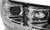 Forlygter ny VW T5 10-15 LED TUBE CHROME T6 LOOK DRL LIFT
