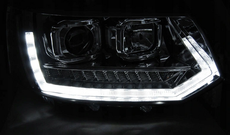 Lygter Vw T5 2010-2015 Led-rør krom T6 Look Dts
