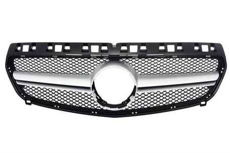 GRILL MERCEDES W176 12 -16 LOOK A45 AMG SØLV