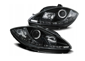 Forlygter Seat Leon Altea 09-12 Dagslys Sort