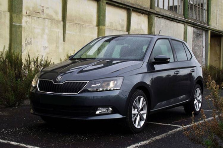 Bagkofangerafdækning til Skoda Fabia 3 Kombi (sort stål)
