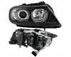 Forlygter BMW E90/E91 05-08 sort ring led 3d xenon