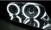 Bmw Z3 forlygter 96-02 ringi ccfl krom
