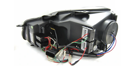 Forlygter Vw Golf Vi 6 08-12 Sort Led Drl