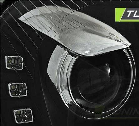 Forlygter Vw Golf V 5 03-09 led drl sort