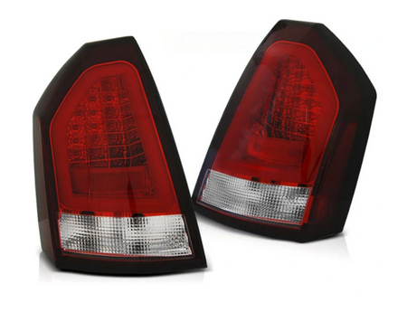 Chrysler 300c 04-08 rød-hvide led-lygter