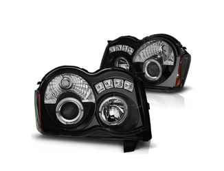Lygter Jeep Grand Cherokee 08-10 Angel Eyes Sort
