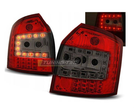 Audi A4 B6 01-04 avant røde røgfarvede led-lygter