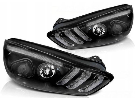 Ford Focus III mk3 15-18 sorte drl led dts-lygter