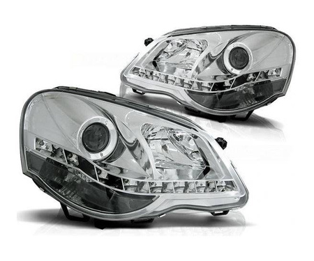 VW Polo 9N3 CHROM DAYLIGHT-forlygter