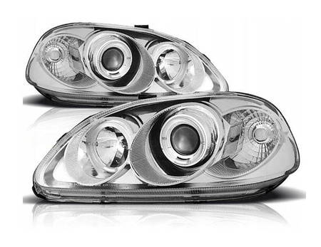 Forlygter Honda Civic 6 95-99 Ringi Chrome