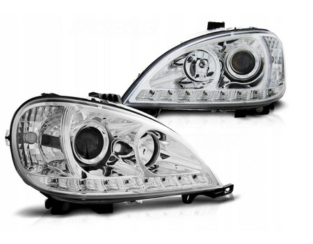 Lygter nye Mercedes W163 Ml 01-05 dagslys krom