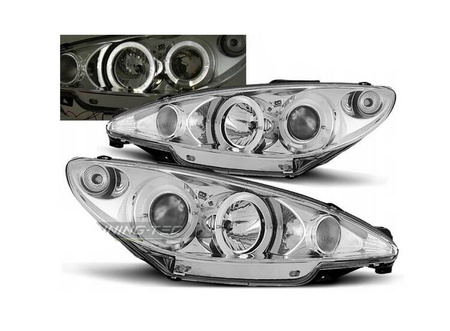 Peugeot 206 CHROM RINGI forlygter