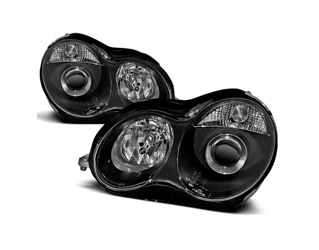 Lygter Mercedes W203 00-04 C-klasse Sorte linser