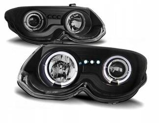 Forlygter Chrysler 300 M 99-04 angel eyes sort