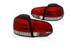 LED-lys Vw Golf Vi 6 08-12 Rød Hvid Led Bar