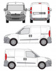 Tagplatform til bagage Fiat Doblo II CRUZ