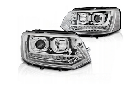 Lygter Vw T5 2010-2015 Led-rør krom T6 Look Dts