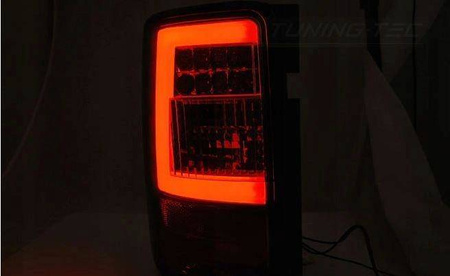 LED-lys Vw Caddy 03-14 rød hvid led-bar