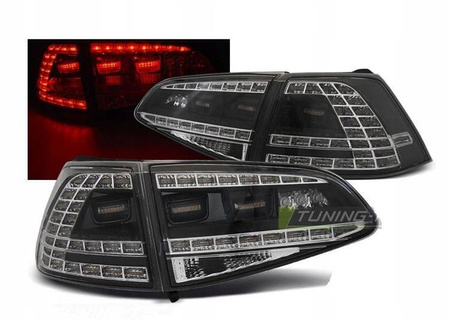Vw Golf 7 VII 13-17 sorte led dts-lygter