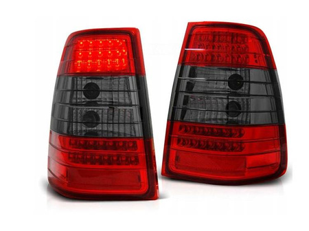 LED-baglygter MERCEDES W124 KOMBI 85-95 RED SMOKE