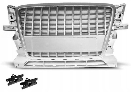 Frontgrill sport sølv til Audi Q5 2008-09.2012