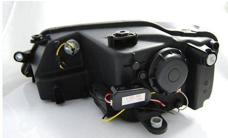 Forlygter Vw Jetta VI 11- sort led drl