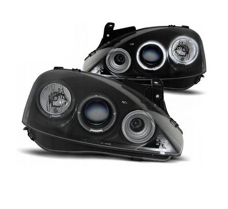 Forlygter Opel Corsa C 00-06 Ringi Sort
