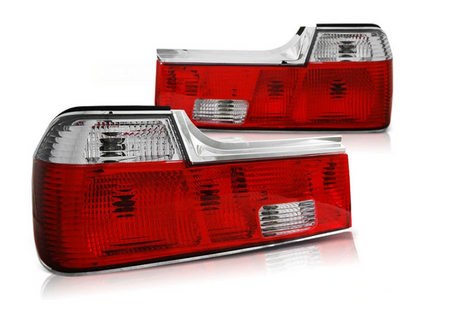 Baglygter Bmw E32 7-serie 86-94 klar rød hvid