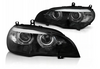 Lygter med fuld led i sort til Bmw X5 E70 07-13 Xenon D1S