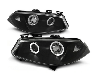 Forlygter Renault Megane II 02-05 Ringi Sort