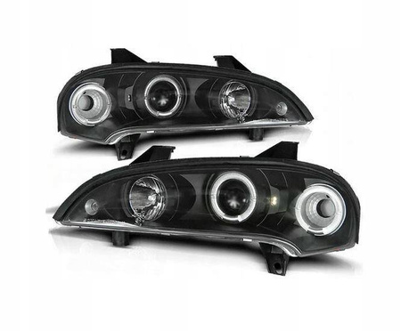 Forlygter Opel Tigra BLACK RINGI
